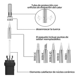 Foto 4 | Foto 4 | ''kit De Soldador Eléctrico De Temperatura Regulable Completo Lab.g  Multicolor ''