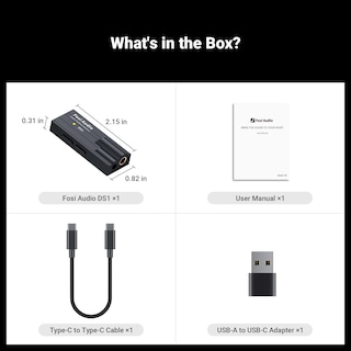 Foto 7 | Foto 7 | Amplificador De Auriculares Usb C Dac Fosi Audio Ds1 Dsd512 Es9038q2m - Venta Internacional.