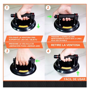 Foto 4 | Foto 4 | Disco De Vacío Neumático 200 Kg, Negro