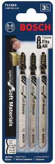 Foto 2 | Foto 2 | Hojas De Sierra Caladora Bosch T113a3, Paquete De 3 Unidades De 10 Cm, Ideales Para Materiales Blandos - Venta Internacional.