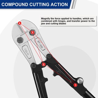 Foto 4 | Foto 4 | Cortador De Pernos Workpro Plegable, 45 Cm, Acero Cromado Vanadio - Venta Internacional.