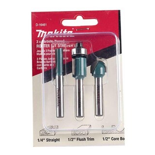 Foto 3 | Foto 3 | Juego De Fresas Para Router Con 3 Piezas Makita D-16461 Multicolor
