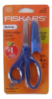 Foto 1 | Foto 1 | Tijeras Fiskars Safety Edge Con Punta Puntiaguda Para Niños De 12,7 Cm, Color Azul - Venta Internacional.