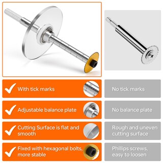 Foto 5 | Foto 5 | Cortador De Tubos Thinkwork Con Interior De Pvc Con 5 Cuchillas Y Medidor De Profundidad - Venta Internacional.