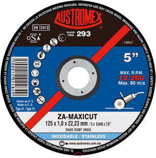 Foto 2 | Foto 2 | Disco de Corte para Acero Inoxidable Za-maxicut G-60 Austromex 292