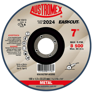 Foto 1 | Foto 1 | Disco de Corte para Metal Ferroso Easy-Cut G-46 Austromex 2024