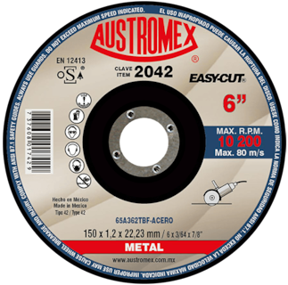 Foto 1 | Foto 1 | Disco de Corte para Metal Ferroso Easy-cut G-36 Austromex 2042