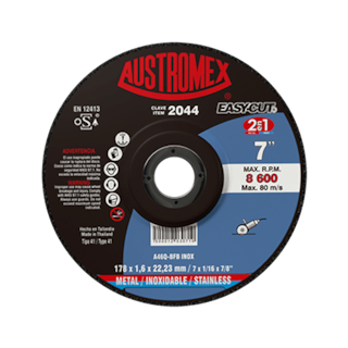 Foto 1 | Foto 1 | Disco de Corte Austromex Easy-Cut G-46 2 en 1 para Acero al Carbón y Acero Inoxidable