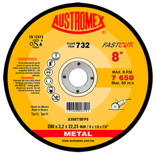 Foto 2 | Foto 2 | Disco de Corte para Metal Fastcut G-30 Austromex 730