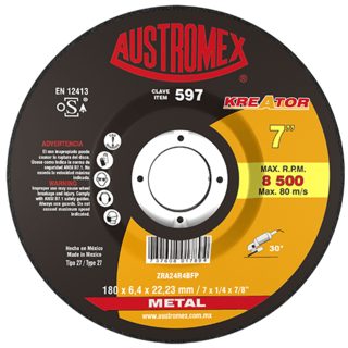 Foto 1 | Foto 1 | Disco de Desbaste para Metal Kreator G-24 Austromex 597