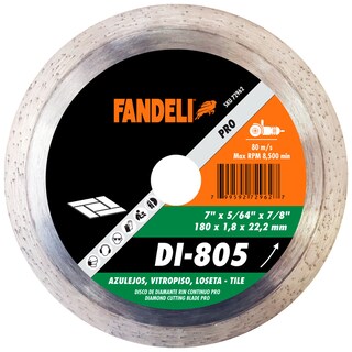 Foto 1 | Foto 1 | Disco De Diamante Rin Continuo Fandeli Di805 7 Plg