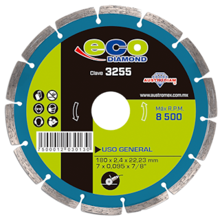Foto 1 | Foto 1 | Disco de Diamante Segmentado para Uso General Eco Austromex 3255
