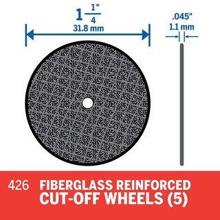 Foto 3 | Foto 3 | Discos De Corte Dremel 426 Reforzados Con Fibra De Vidrio De 3,2 Cm De Diámetro - Venta Internacional.