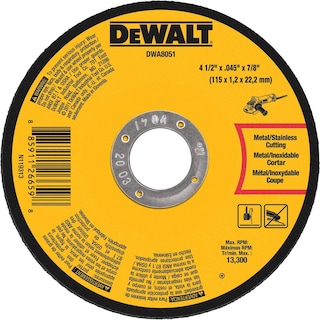 Foto 1 | Foto 1 | Disco De Corte De Metal Dewalt Dwa8051 4,5 Cm X 0,045 Cm X 2,2 Cm - Venta Internacional.