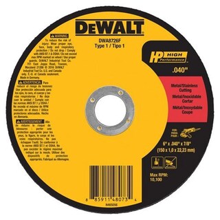Foto 1 | Foto 1 | Disco De Corte Dewalt Dwa8726f T1 Hp Fast 6 X 0,040 X 22 Mm - Venta Internacional.