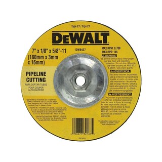 Foto 5 | Foto 5 | Muela Abrasiva Dewalt High Performance Pipeline 7x1/8x5/8 Pulgadas - Venta Internacional.