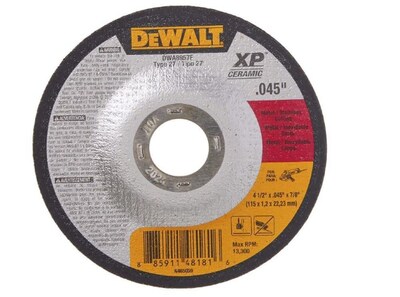 Foto 1 | Foto 1 | Disco De Corte Dewalt Dwa8957f T27 Xp Cer Fast 11,4 Cm X 1,1 Mm - Venta Internacional.