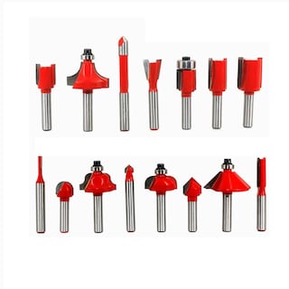 Foto 1 | Foto 1 | Kit 15 pz Brocas Fresadora Router Malubero color Rojo