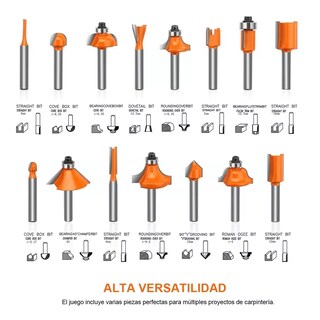 Foto 2 | Foto 2 | Juego Brocas para Taladro 15 Pz Eo Safe Imports Esi-5003 Multicolor