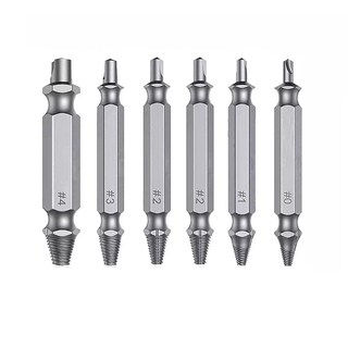 Foto 1 | Foto 1 | Set 6 PZAS Herramienta Extractor Quita Tornillo Roto Perno Eo Safe Imports Esi-9286 Plata