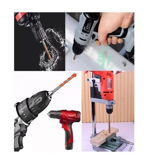 Foto 4 | Foto 4 | Broca Multifuncional Vidrio Azulejo Pared Concreto Plata y Naranja Kit 7 PZAS