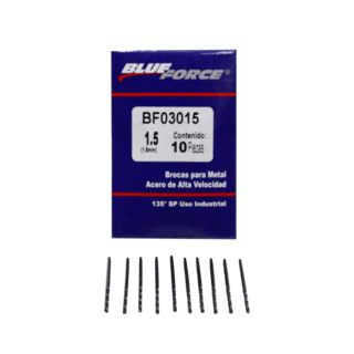 Foto 1 | Foto 1 | Brocas Blue Force BF03015 AAV 135° SP 1.5 mm 10 Piezas