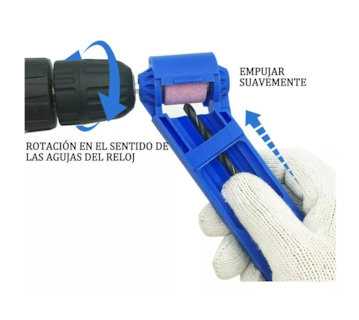 Foto 3 | Foto 3 | Afilador De Broca Portátil Taladro Repara Saca Punta Filo Lija Azul