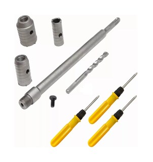 Foto 1 | Foto 1 | Kit de Brocas Lab.G 30/40/50 mm para Concreto + 3 Destornilladores