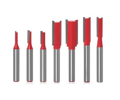 Foto 1 | Foto 1 | Set de Brocas para Madera Belug de 1/4 D Corte Recto para Fresadora Router 7 Piezas