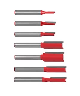 Foto 3 | Foto 3 | Set de Brocas para Madera Belug de 1/4 D Corte Recto para Fresadora Router 7 Piezas