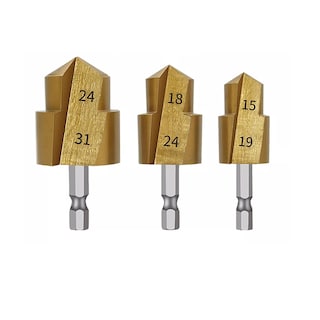 Foto 1 | Foto 1 | Broca Escalonada De Elevación Brocas Para Taladro 3pcs Eo Safe Imports Esi-16018 Multicolor