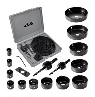 Foto 1 | Foto 1 | Kit De 18 Mandriles Brocasierras Cortacirculo P/madera 19-12  Gris