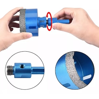 Foto 3 | Foto 3 | Broca Copa Esmeril M14 Para Mármol 6 Pcs Eo Safe Imports Esi-17901 Azul