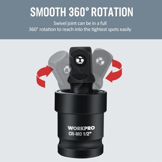 Foto 4 | Foto 4 | Juego De Juntas Universales Impact Workpro Drive De 1/2, 3/8 Y 1/4 Pulgadas - Venta Internacional.