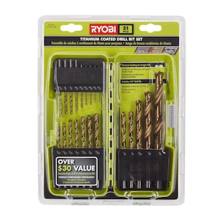 Foto 3 | Foto 3 | Juego De Brocas Ryobi Con Revestimiento De Titanio, 21 Piezas - Venta Internacional.