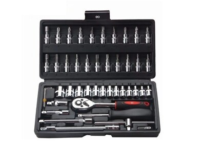 Foto 1 | Foto 1 | Kit De Llaves Para Reparaciones Mecánicas 46 Piezas Eo Safe Imports Esi-241-1 Negro