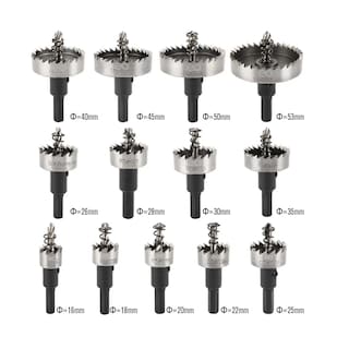 Foto 2 | Foto 2 | Language Set 13 Brocas Sierras Corta Circulo Metal 16-53mm Hss Acero Inox Eo Safe Imports Esi-3799-1 Multicolor
