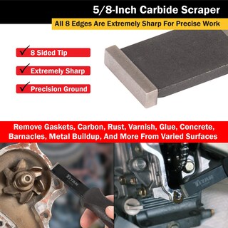 Foto 4 | Foto 4 | Rascador De Carburo Titan 17010, Hoja De 1,6 Cm Con Mango De 4 Cm - Venta Internacional.