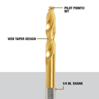 Foto 3 | Foto 3 | Juego De Brocas Dewalt Impact Ready De Nitruro De Titanio, 5 Piezas Dd5155 - Venta Internacional.