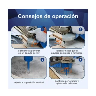 Foto 3 | Foto 3 | Broca Copa Esmeril Para Mármol 7 Pzs.eo Safe Imports Esi-7698-1 Azul