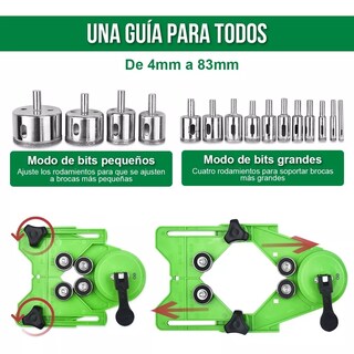 Foto 3 | Foto 3 | Set 16 Piezas Brocas De Diamante Con Guía Para Cerámica Eo Safe Imports Esi-7697-1 Multicolor