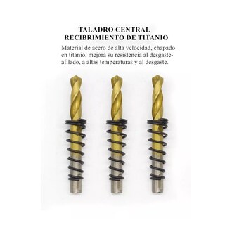 Foto 3 | Foto 3 | Set De Brocas 16-53mm Metal Acero Inoxi Hierro Carburo Tungsteno 10 Pzas Eo Safe Imports Esi-8400-1 Plata