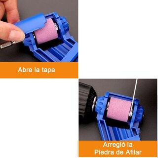 Foto 2 | Foto 2 | 2pz Afilador Broca Portatil Belug Taladro Repara Saca Punta Filo Azul Rojo