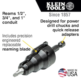 Foto 2 | Foto 2 | Escariador De Conductos De Alimentación Klein Tools 85091 De 1/2, 3/4 Y 1 Pulgada - Venta Internacional.