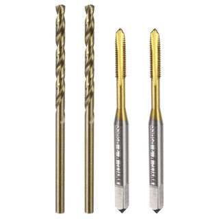 Foto 1 | Foto 1 | Juego De Brocas Y Brocas Uxcell M3 X 0.5 Con Rosca De Punta En Espiral - Venta Internacional.