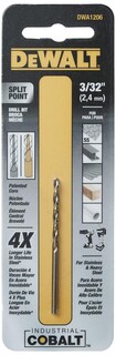 Foto 2 | Foto 3 | Broca Dewalt Dwa1206 Industrial De Aleación De Cobalto, Acero, 2,4 Mm - Venta Internacional.