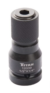 Foto 1 | Foto 1 | Adaptador Titan 12039 1/2 Drive A 1/4 Hex Drive, Cambio Rápido - Venta Internacional.