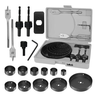 Foto 2 | Foto 2 | Kit 16 Brocasierras Cortacirculo Mandriles P/madera 19-127mm Lab.g Multicolor