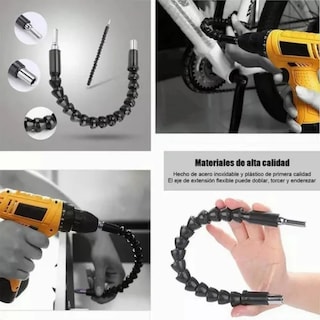 Foto 4 | Foto 4 | 9pcs Juego De Brocas Extensión Y Taladro Angular 105° Lab.g Negro