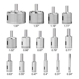 Foto 2 | Foto 2 | Brocas Para Cerámica Mármol Y Vidrio Agujero 30 Piezas Lab.g Plata